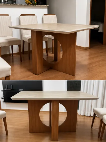 Mesa de Jantar (somente a mesa) 4 Lugares - Design Moderno 