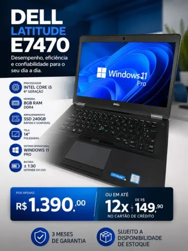 Notebook Dell Latitude E7470 i5