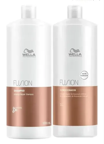Shampoo e Condicionador da Wella Kit Fusion Tratamento Salon Duo (2 Produtos)