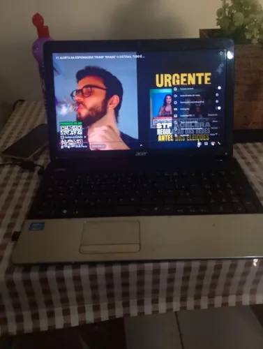 Notebook Acer E1-571_6 I3 8GB DDR3 funcionando