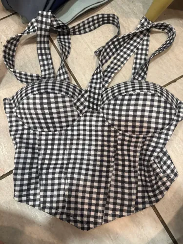 Corset Quadriculado 