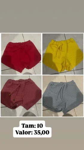 Shorts infantis