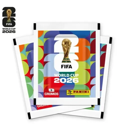 Pacote com 7 figurinhas Copa 2026