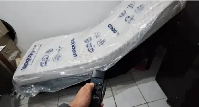 Colchão e Base elétrica articulada - Cama articulada Ortobom