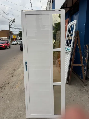 Porta de alumínio lambri luxo 80 X 210
