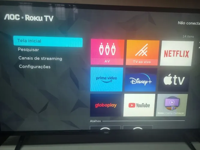 TV smart aoc rroku 43 polegadas