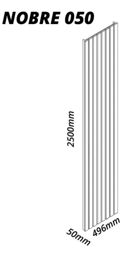 Painel Ripado Nobre 50cm Naturale - Gelius