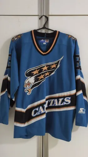Camisa Jersey Washington Capitals NHL Starter #33 Anos 90 Hockey Raridade Original