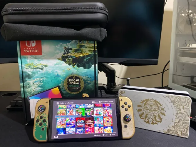 Nintendo Switch Oled Zelda Desbloqueado 