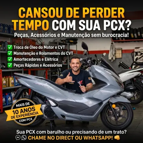 MOTO PCX - TROCA DE ÓLEO MOTOR E CVT, FILTRO E OUTROS