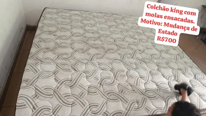 COLCHÃO KING MOLAS ENSACADAS