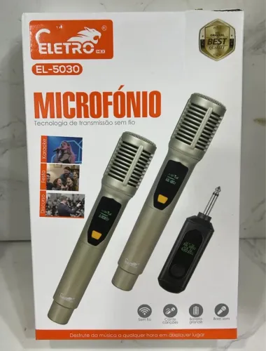 Microfone sem fio Duplo