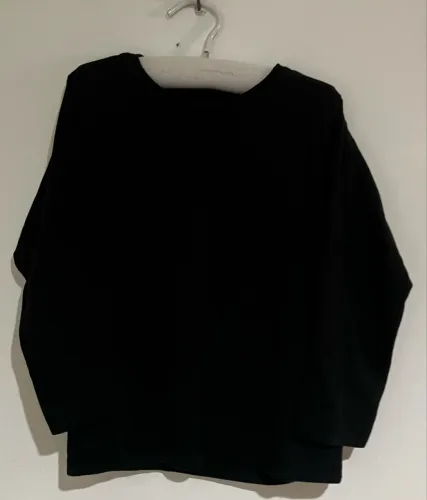 Camiseta manga longa preta tam 5-6 anos Fuzarka