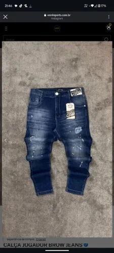CALÇA ORIGINAL BROW JEANS NUNCA USADA --VEM NAS PROPOSTAS