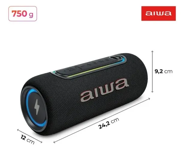 Caixa de Som Speaker Aiwa AWQ260G 30W - Nova Lacrada