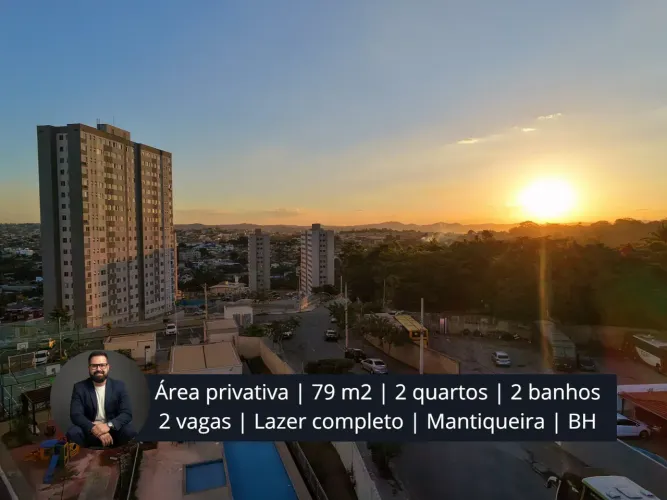 Área privativa com 2 banhos e 2 vagas