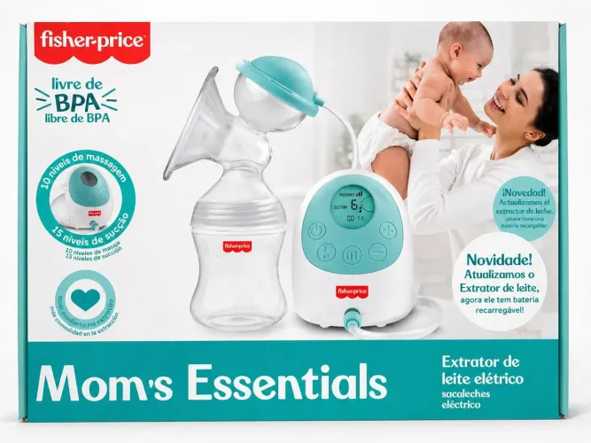 Extrator de Leite Elétrico Fisher- Price Mom's Essentials - Semi novo
