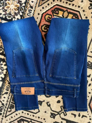 Calça jeans masculina c/ elastano, 42,nova