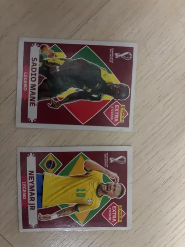 Figurinhas Legend Copa de 2022 - Neymar e Sané