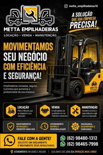Locação de empilhadeiras.