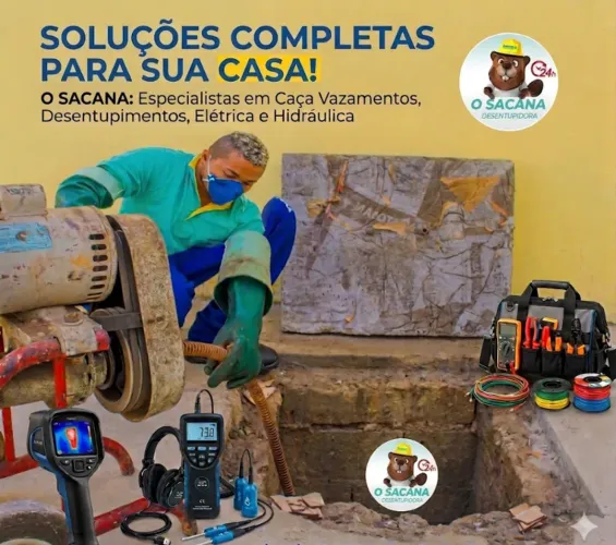 Caça vazamento Ê Desentupidora 24 horas 