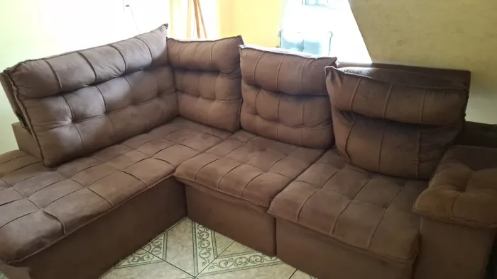Vendo sofá  de canto retratil e reclinavel