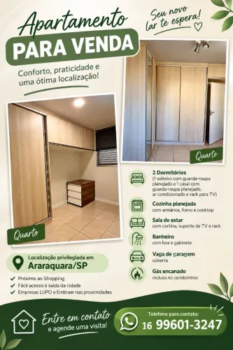 Vendo Apartamento com Móveis Planejados em todos os Cômodos