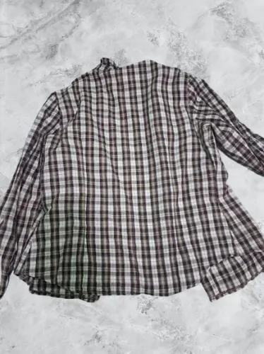 blusa manga longa xadrez