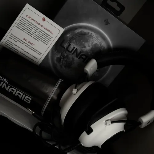 Headset Gamer Pichau Lunaris Branco 50mm Seminovo com Caixa