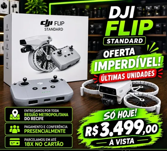 Drone DJI FLIP (Novo) Parcelamos em até 18x / Com IA