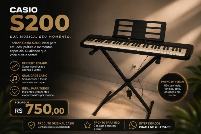 Teclado Casio s200