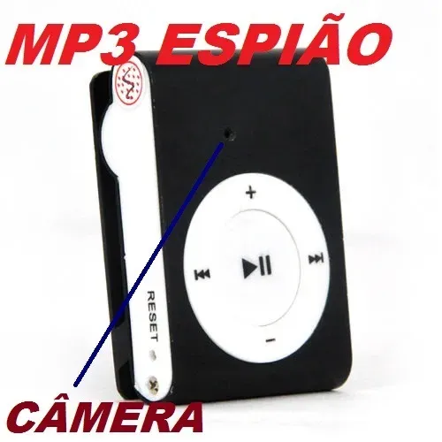 Mp3 Camera Espiã 8gb em Resolução 640x480, Espiã e Pen Drive .