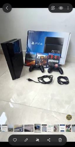 Playstation 4 fat - Dois controles
