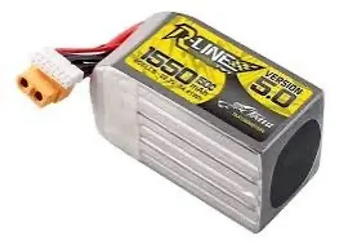 Bateria lipo Tattu V5.0 6S 1550mah 150c. Xt60