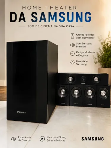 HOME THEATER SAMSUNG - CAIXAS DE SOM ORIGINAIS
