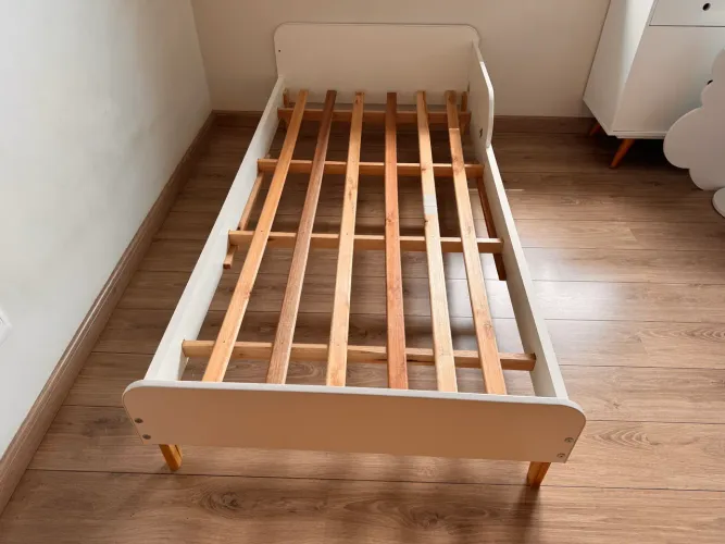 Cama Infantil Solteiro Montessori Branco