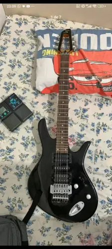 guitarra samick korea braço escalopado Floyd rose