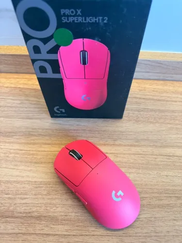 Mouse Gamer Logitech PRO X SUPERLIGHT 2 Rosa Magenta - PN 910-006796