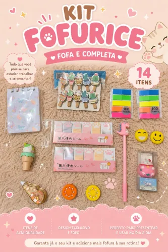 Kit Fofurice - 14 Itens | R$ 49,00