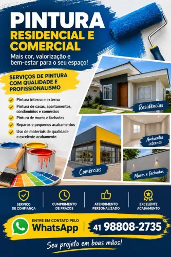 Pintura residencial e comercial