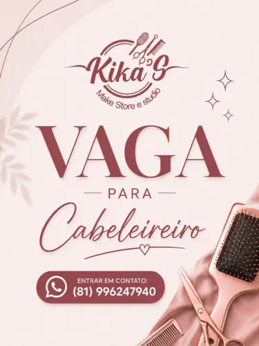 Vaga para Cabeleireiro(a) com experiência 