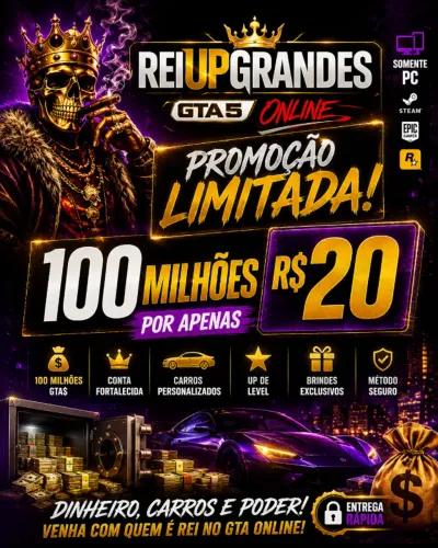 ? GTA 5 ONLINE PC ? 100 MILHÕES POR R$20 | UP GTA ONLINE