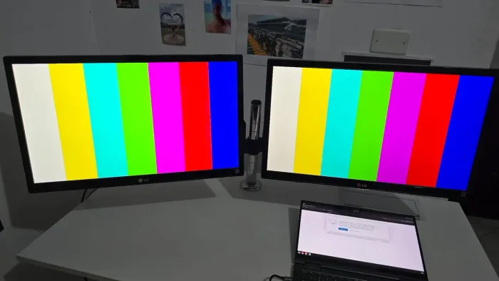 2 Monitores LG + Braço articulado