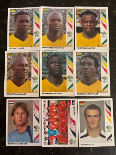 9 Figurinhas Panini Copa 2006