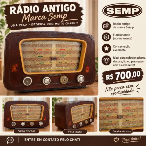 Rádio antigo SEMP