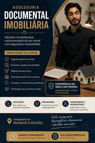 Assessoria em Documentação Imobiliária e Serviços Cartorários em Manaus