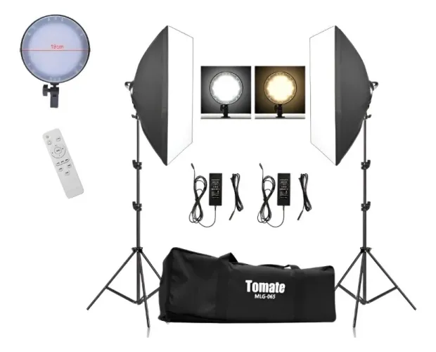 Kit 2 Softbox Profissional Studio Light + Tripé