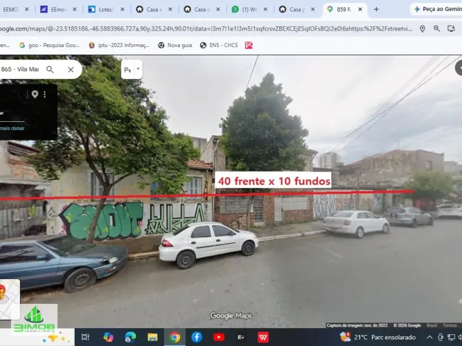 Lote / Terreno a venda 434m2 - Vila Maria Baixa - SP.