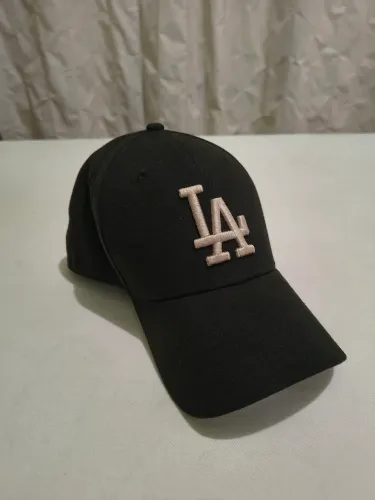Boné New Era 39thirty Los Angeles Dodgers Preto, original