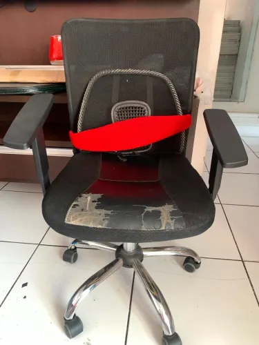 Cadeira de Escritório Giratória com Apoio Lombar 